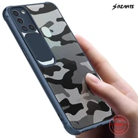 rzants for samsung galaxy a21s case hard camouflage lens camera protection hlaf clear cover