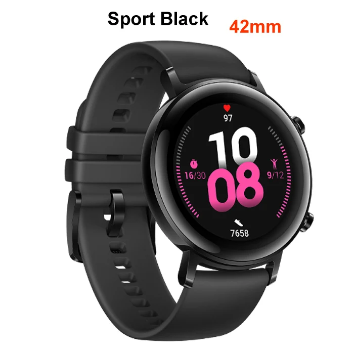 42mm Sport Black Huawei Watch GT 2, умные часы, Bluetooth, умные часы, 5,1, 14 дней, время работы от батареи, телефонный звонок, частота сердечных сокращений для Android iOS - Цвет: 42mm Sport Black