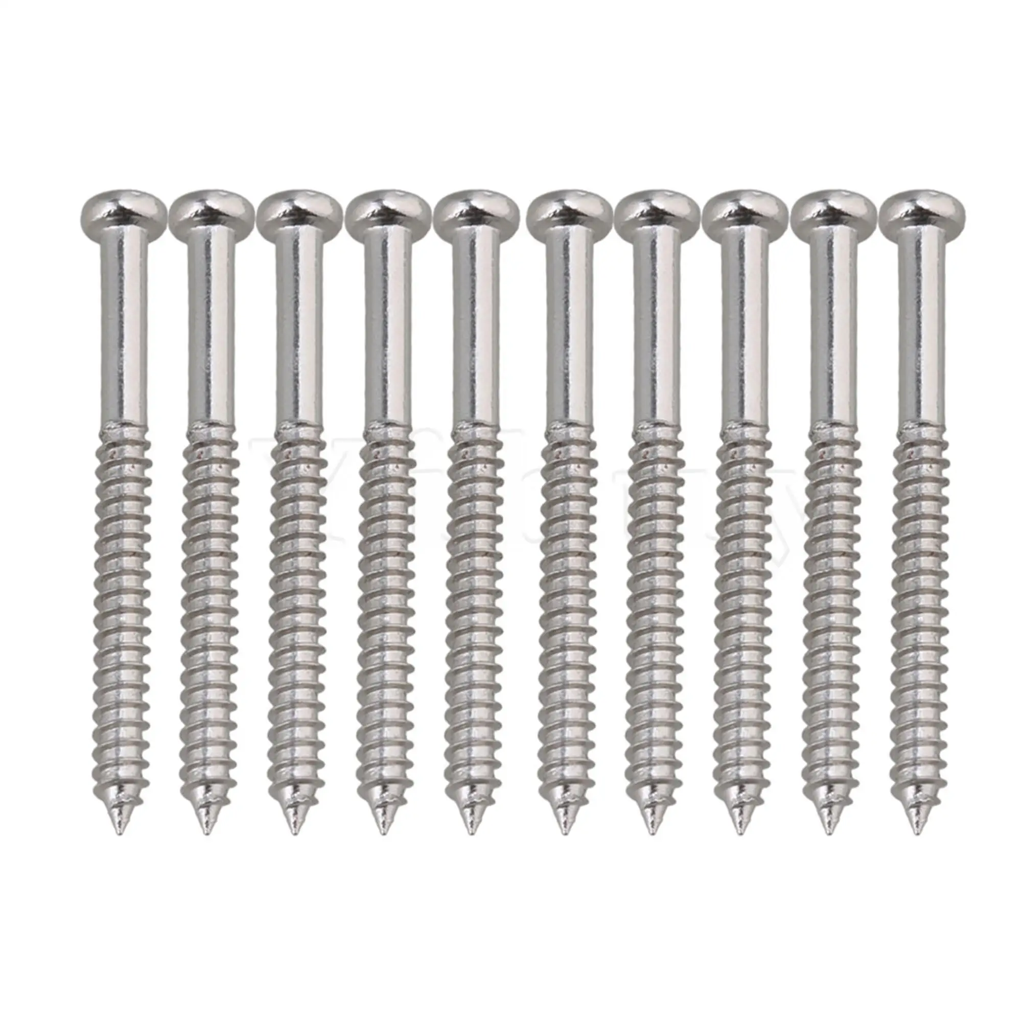 Yibuy 10* GUITAR SCREWS FOR Pickup /CHROME | Спорт и развлечения