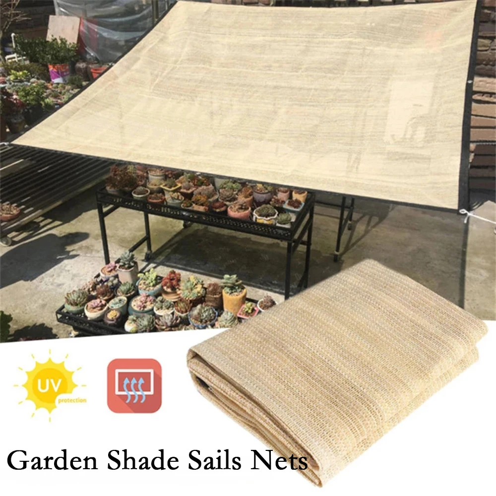 

Sun Awning Mesh Anti-UV Sunshade Net Outdoor Garden Sunscreen Sunblock Shade Cloth Plant Greenhouse Cover Cover 70% Shading Rate