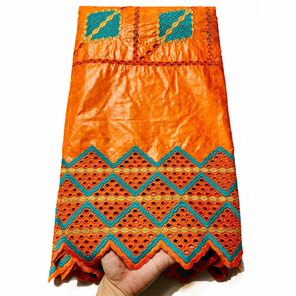 

CS africain cotton embroidered Bazin riche With holes african fabric Bazin riche fabric tissu african lace fabric