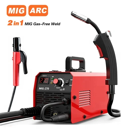

MIG-270 CO2 NO GAS Shielded Welding Machine MIG 200 mig mma 2 IN 1 KIT