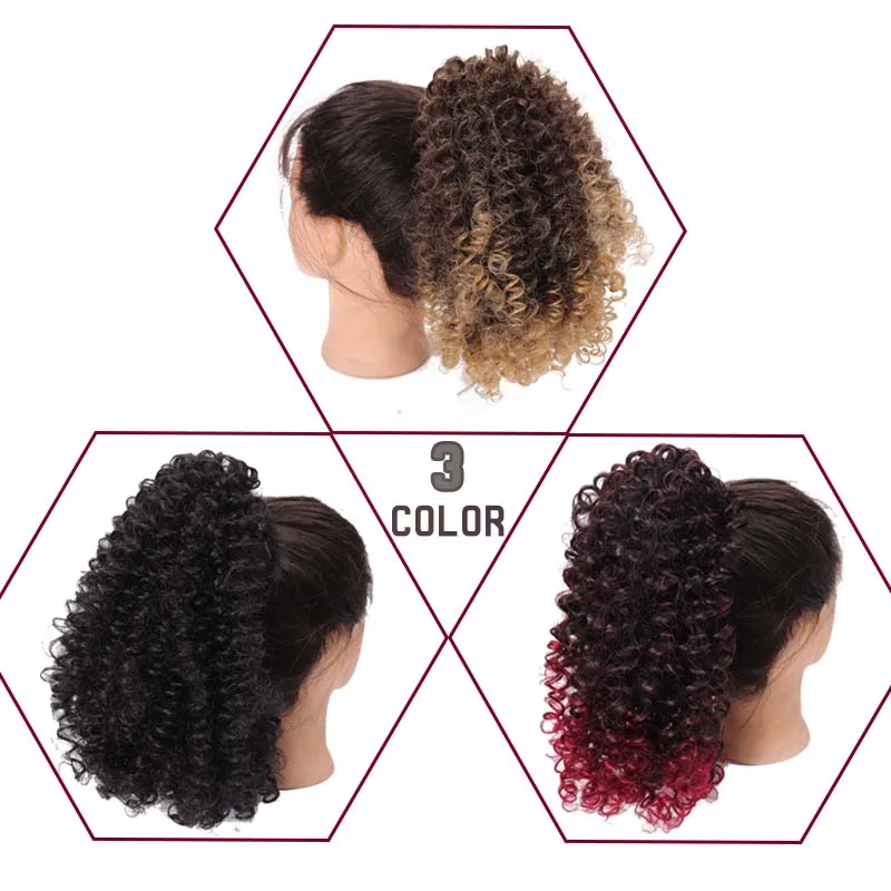 Афро кудрявый хвост AILIADE афро американский короткий синтетический накладной на