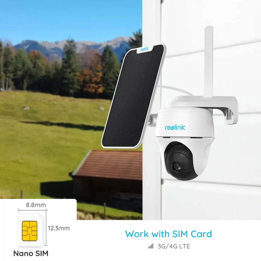 Reolink 4G LTE батарея камера панорамирование и наклон работа с sim картой 2 стороннее