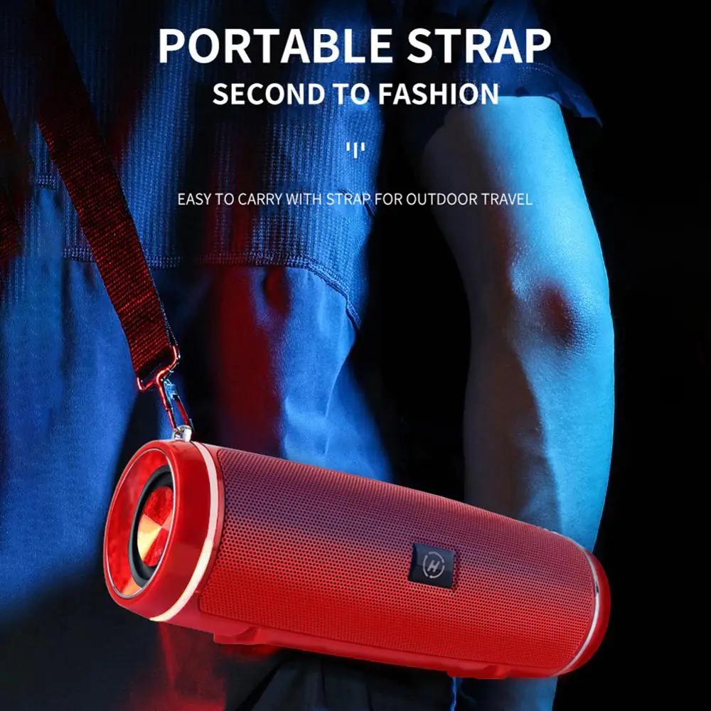 Портативный Мини Bluetooth динамик с AUX/USB/TF слот для карты двойной драйвер