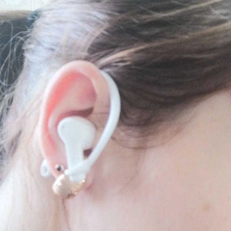 Sports Silicone Ear Hooks for Apple AirPods pro Accessories Anti-fall Bluetooth Earphone airpod 2 3 Holder Airpods 1 | Электроника