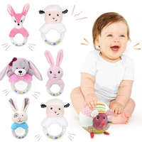 new born baby plush rattle toys bell bed infant stroller hanging bell educational rattle toys cute animal styles soft toys gift