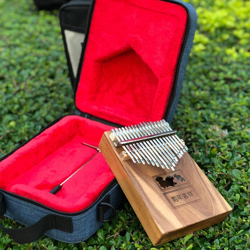 Чехол для Kalimba с 17 клавишами сумка хранения Портативная большого пальца пианино