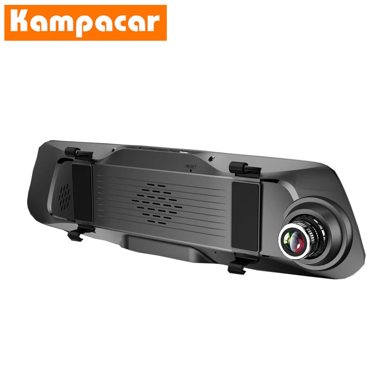 Kampacar " сенсорное зеркало DVR Dash камера s видео рекордер двойной объектив авто видеорегистраторы с двумя камерами HD 1080P два автомобиля регистратор Cam