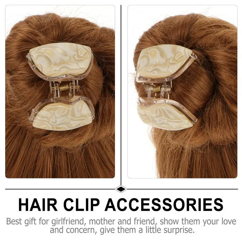 

2Pcs Hair Clips Creative Delicate Beautiful Hair Claw Clips Hair Clamps Hair Jewelry for Girl