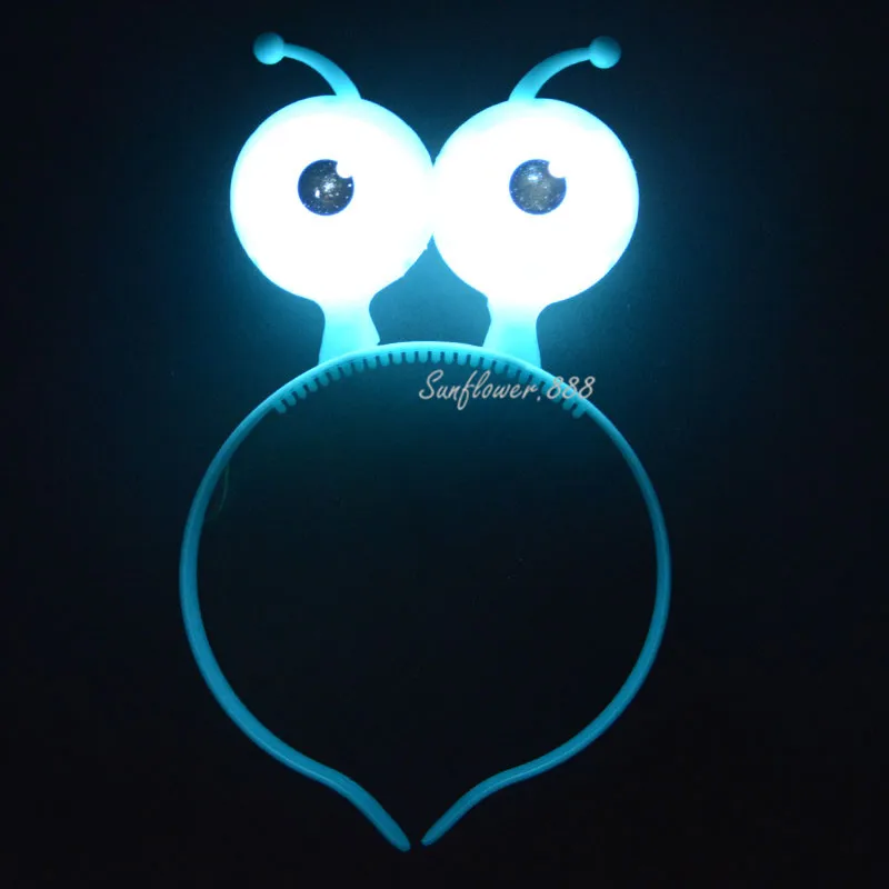 10 шт. светильник ALIEN обруч для волос глаза уши светодиодный Мигает головные уборы