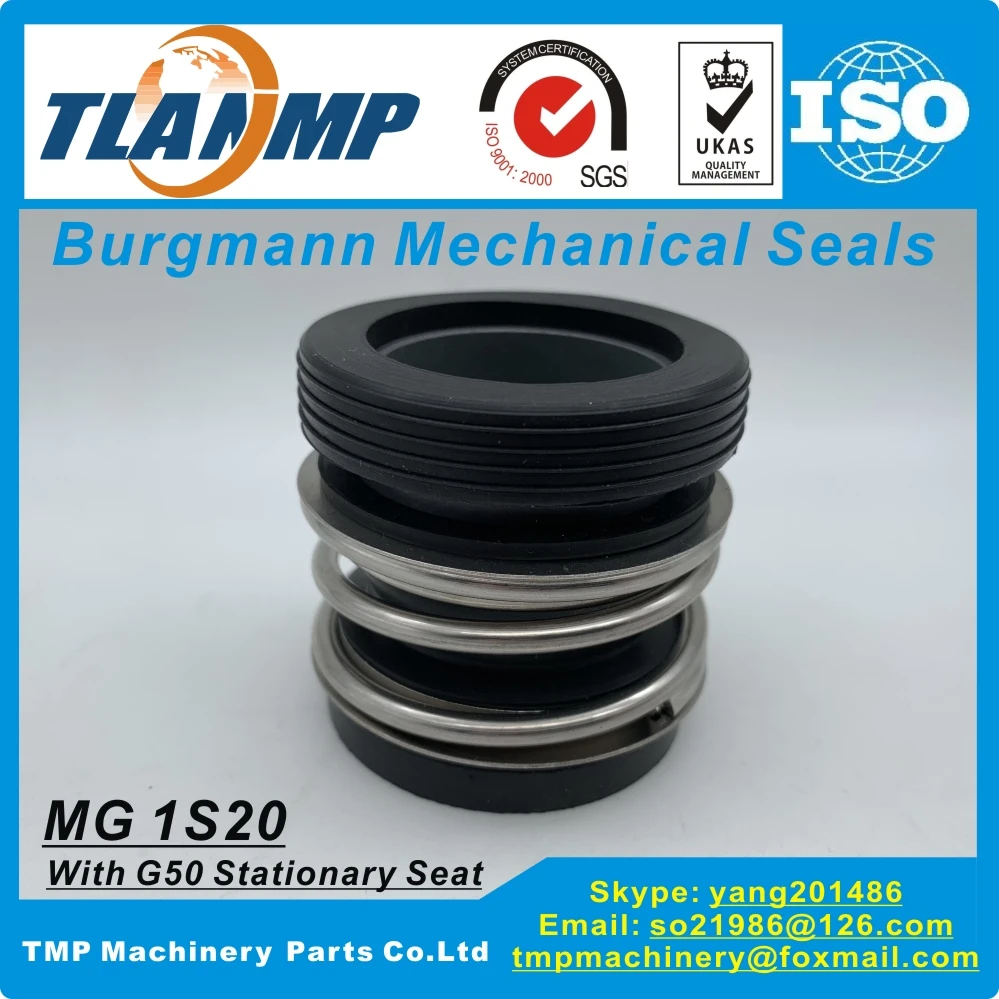 

MG1S20/28-G50 , MG1S20/28-G60 TLANMP Burgmann Mechanical Seals With G50 / G60 seat for Shaft Size 28mm Pumps