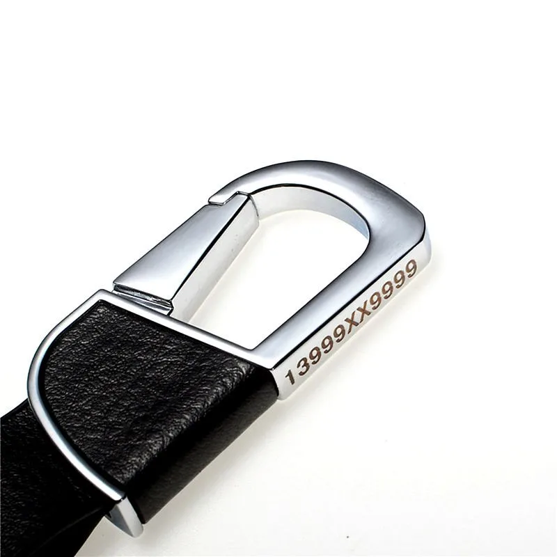 2019 изысканный Анти потери брелок из натуральной кожи персонализированный