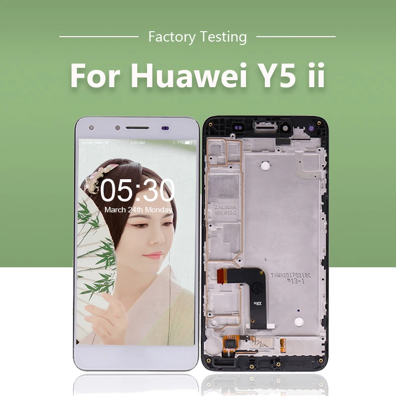 Дисплей для huawei Y5 II ЖК сенсорный экран дигитайзер для huawei Y5 II экран CUN U29 L21 L01 L02 L03 L22 L23 L33 ЖК с рамкой