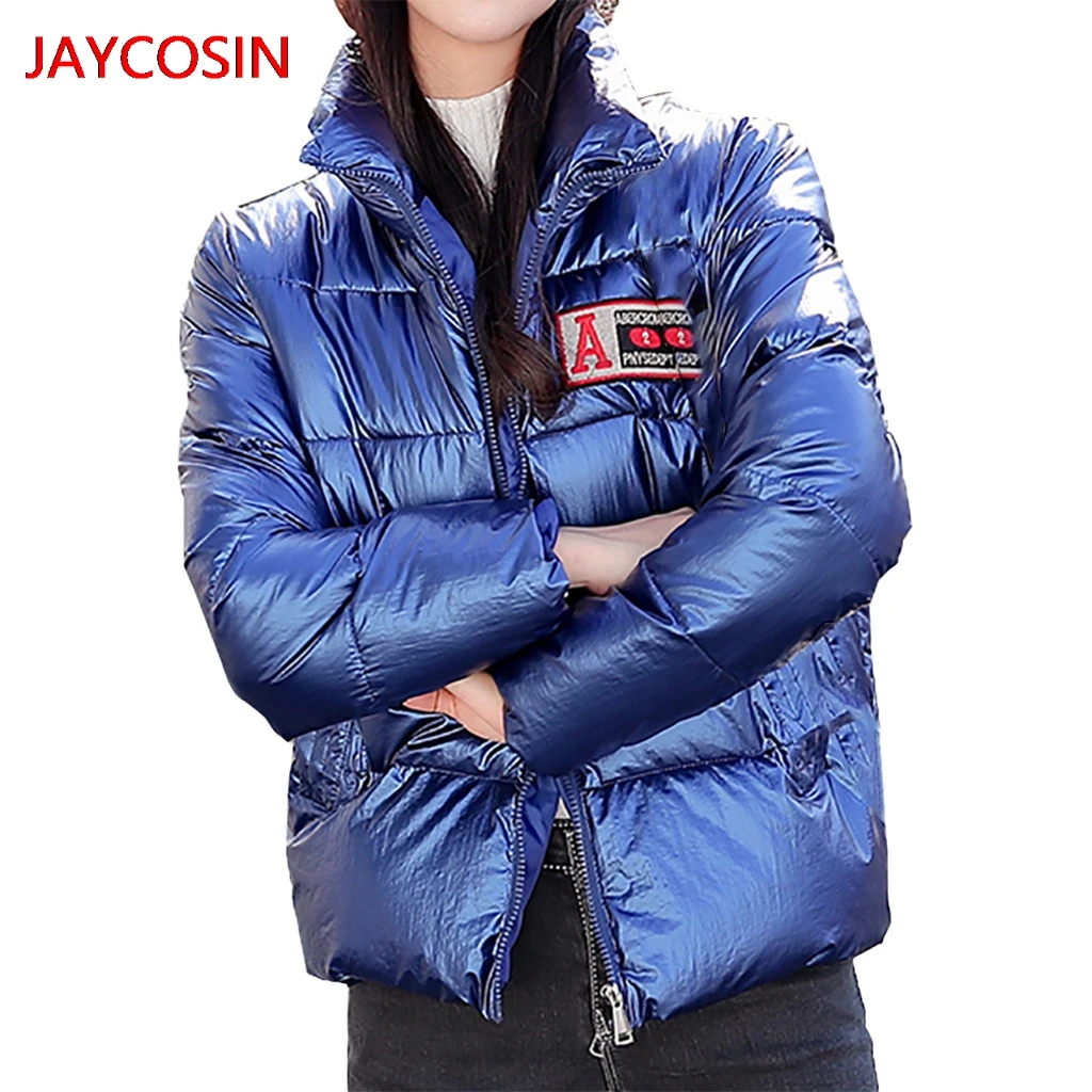 Женские парки JAYCOSIN зимнее теплое пальто с воротником-стойкой Толстая теплая