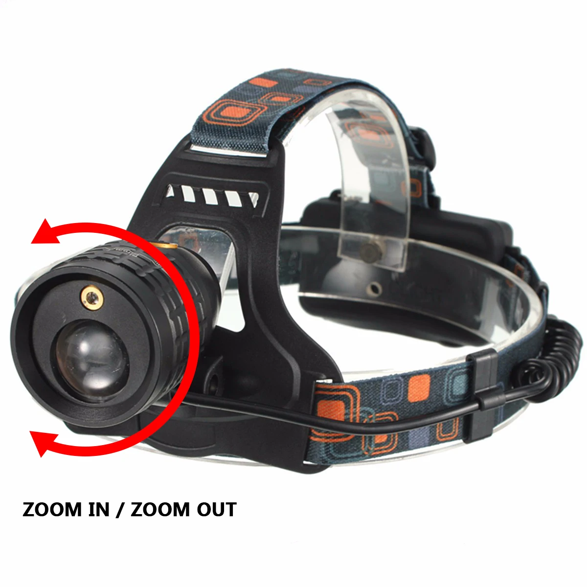 2 in 1 Headlamp Red Laser 5000lm Zoom LED Head Lamp White Light Hunting Flashlight Torch 18650 Rechargeable Bulbs Battery | Лампы и