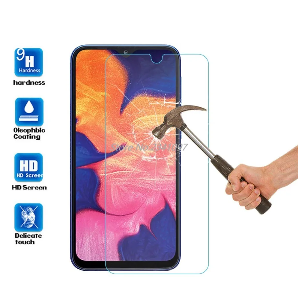 9H 2.5D стекло для SAMSUNG Galaxy A10 закаленное без пузырьков A 10 гарантия Защитная пленка
