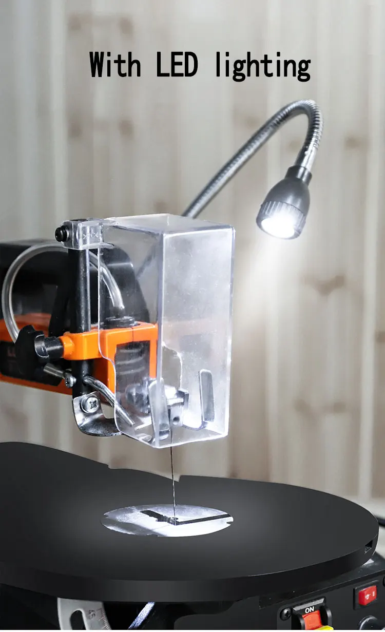 LISM SSA16LV 120 Вт лобзик DIY прокрутка пила для резки древесины Глубина 50 мм пилы(бесплатно 10 шт. лезвия) Скорость Регулируемая машина для резки
