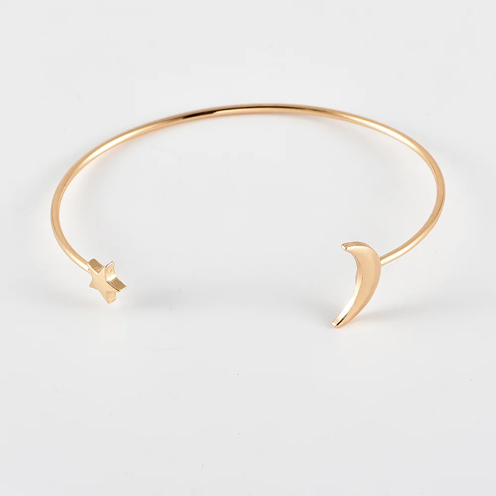 4 шт./компл. в этническом стиле для женщин браслеты листьев виде ракушки Луна