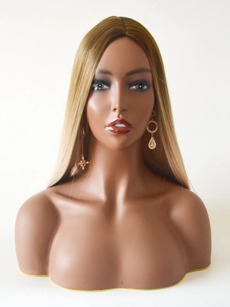 Fleshtone Реалистичная женская голова-манекен для парика демонстрации париков шляп