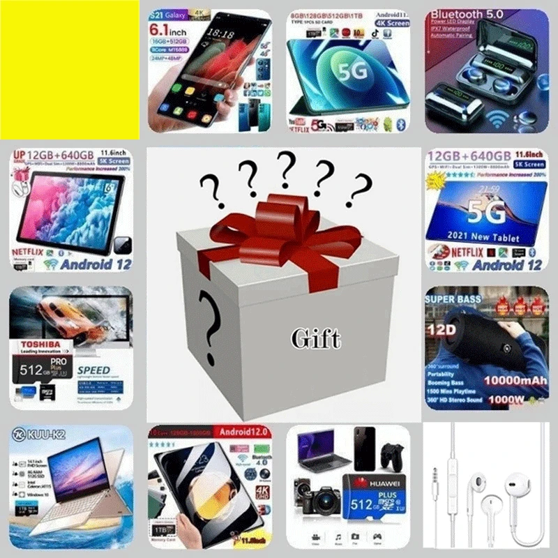 

Surprise Mistery Box Christmas Random Lucky Mystery Box 100% Random Get Electronic Products Lucky Box Suitable for Navidad Gifts