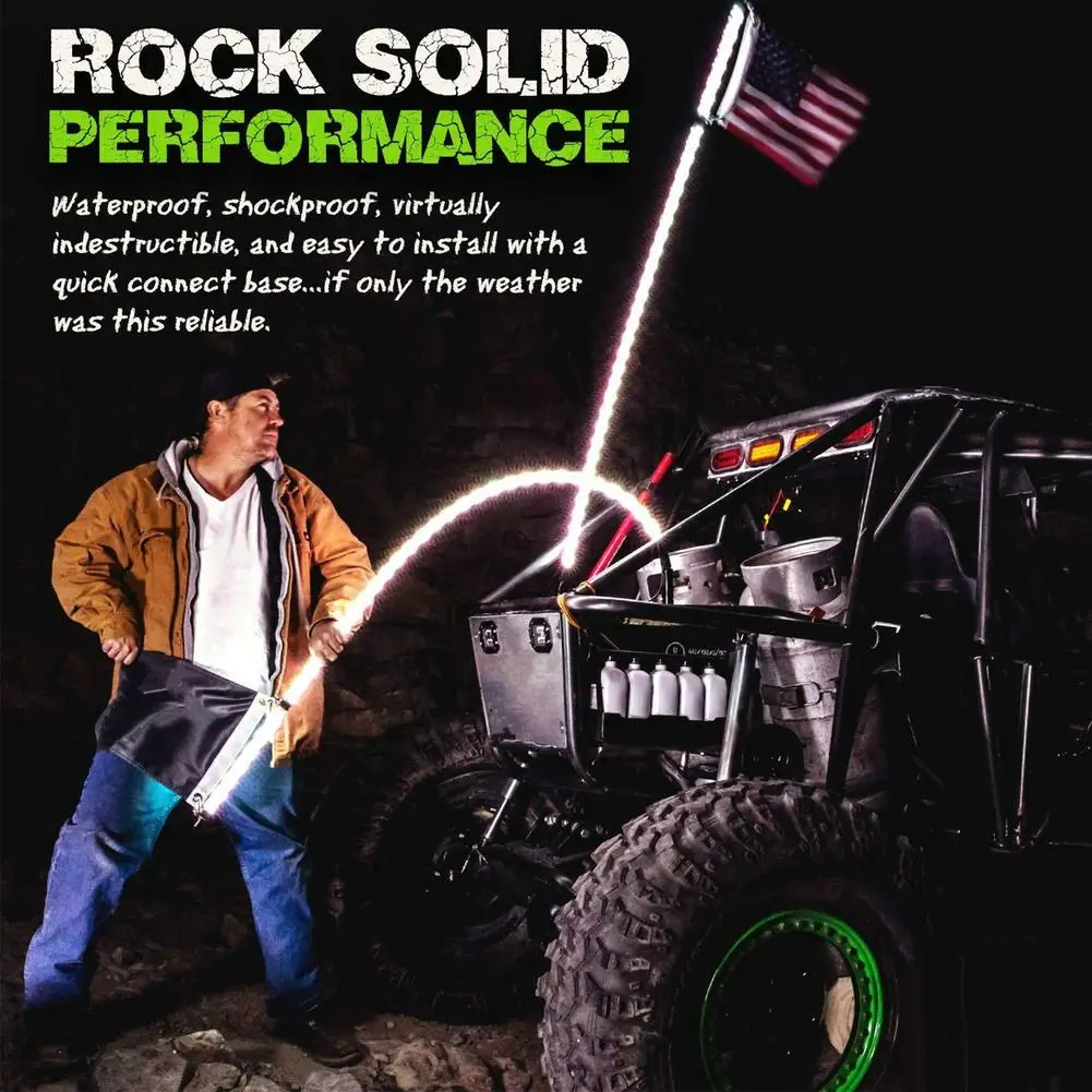 3 6ft светильник антенна светодиодный флаг кнут ed флагшток пульт дистанционного