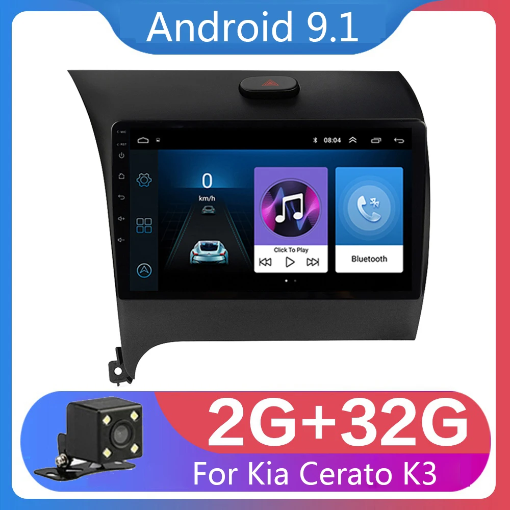 Автомагнитола 9 &quot 2 din Android 1 мультимедийный видеоплеер навигация GPS для Kia K3 Cerato