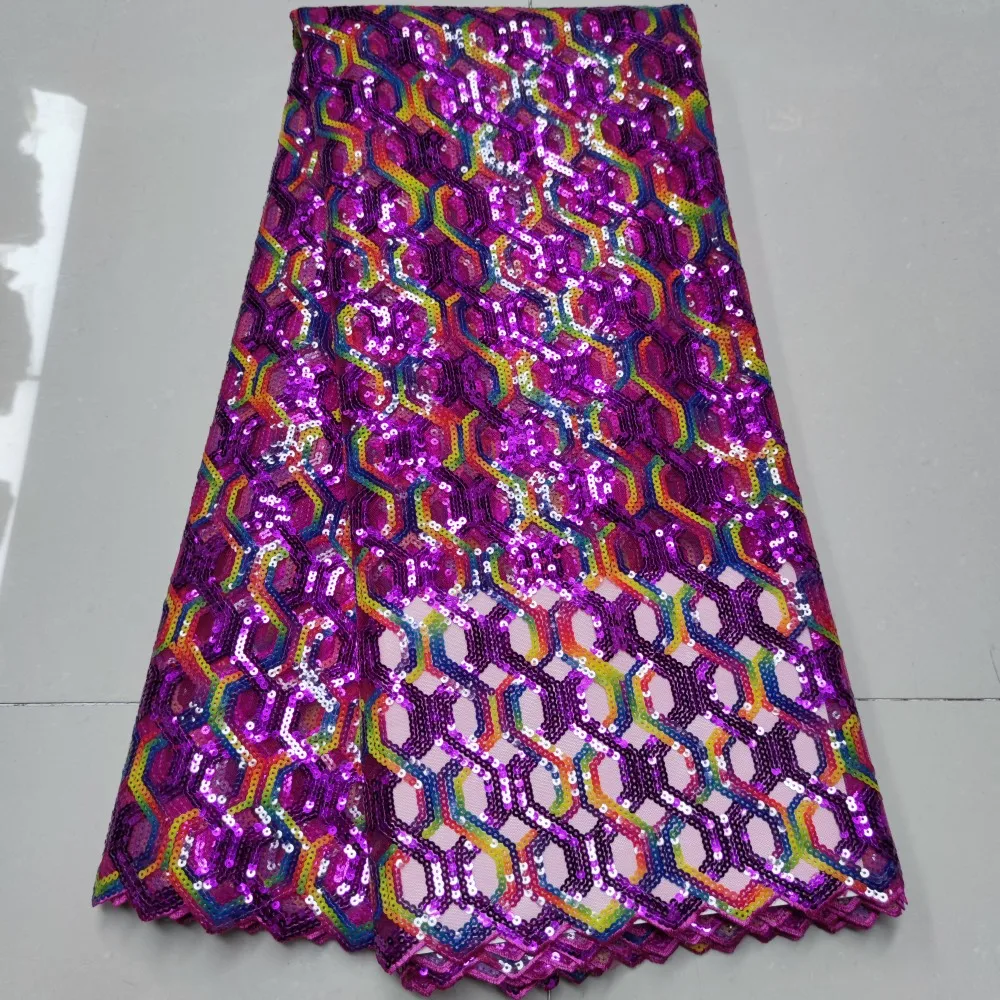 Сетчатая кружевная ткань с блестками розовая Золотая зеленая желтая цветная