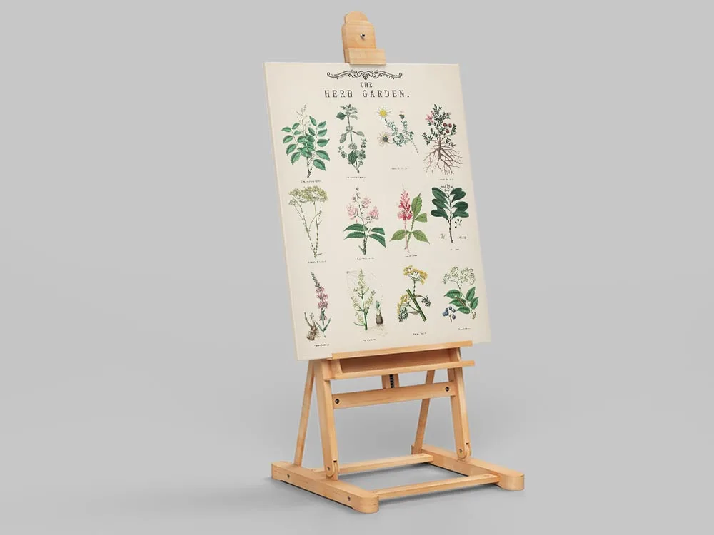 Винтажные травы сад растения образовательные плакаты настенные художественные