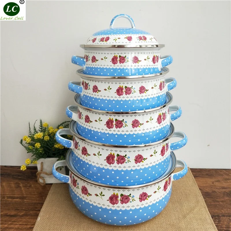 Бесплатная доставка 5 горшков наборы кухонных инструментов кастрюли 1 4 литра