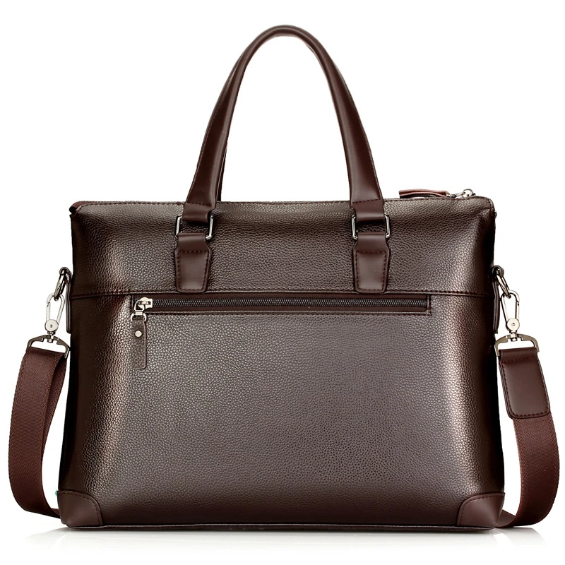 Weysfor Men Briefcase Business Shoulder Bag Leather Messenger Bags Computer Laptop Handbag Bag Men's Travel Bags bolsa maleta