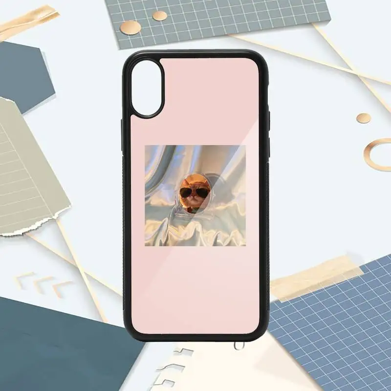 

Pink Aesthetic cute cat animal Phone Case PC for iPhone 11 12 pro XS MAX 8 7 6 6S Plus X 5S SE 2020 XR