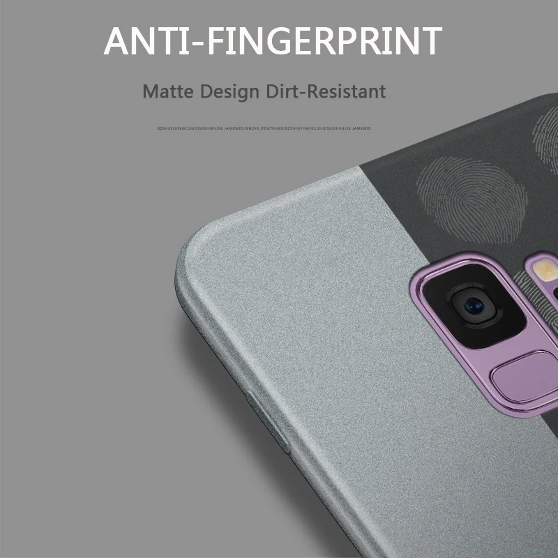 UPaitou Case for Samsung Galaxy S10 e Lite S9 S8 Plus Anti Fingerprint Note 10 Pro 8 9 Soft Matte Ultra Slim Thin TPU |