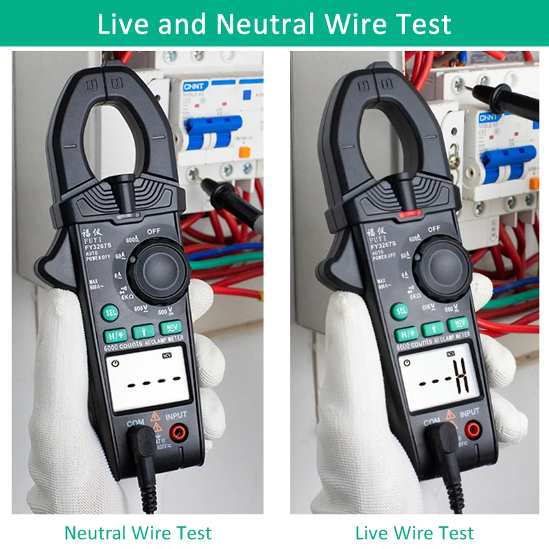 Смарт клещи цифровой переменного тока AC/DC напряжение постоянного и Напряжение