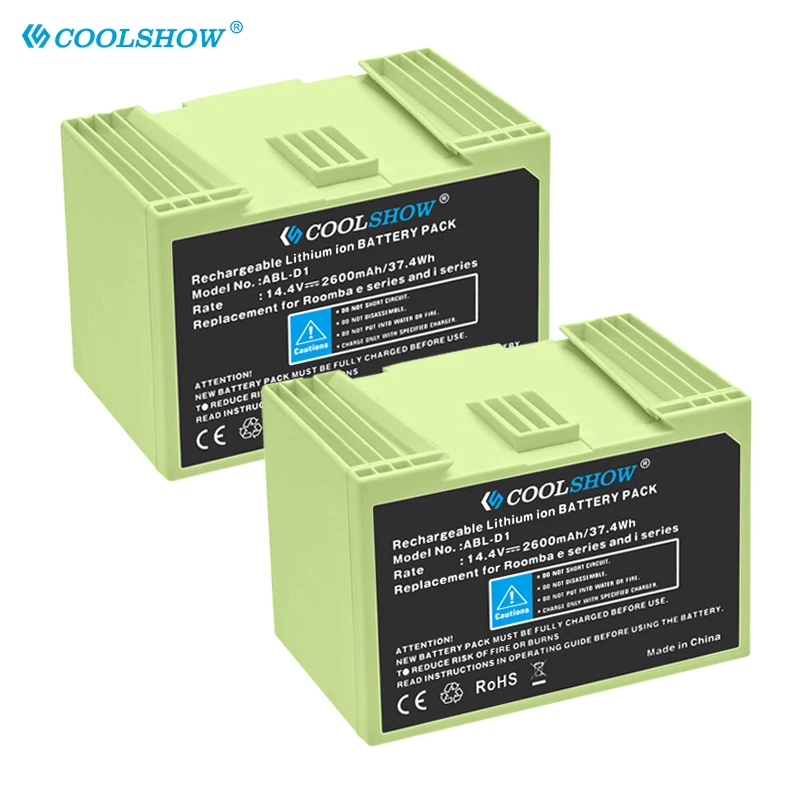 

Rechargeable Battery 2600mah ABLD1 14.4v for Irobot Roomba i7 Battery for Irobot Roomba I7+ E5 7150 7550 E5150 E5152 Batteries