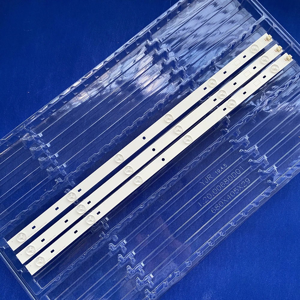 10 комплектов = 30 шт. 6 светодиодов 627 мм Светодиодная лента для подсветки