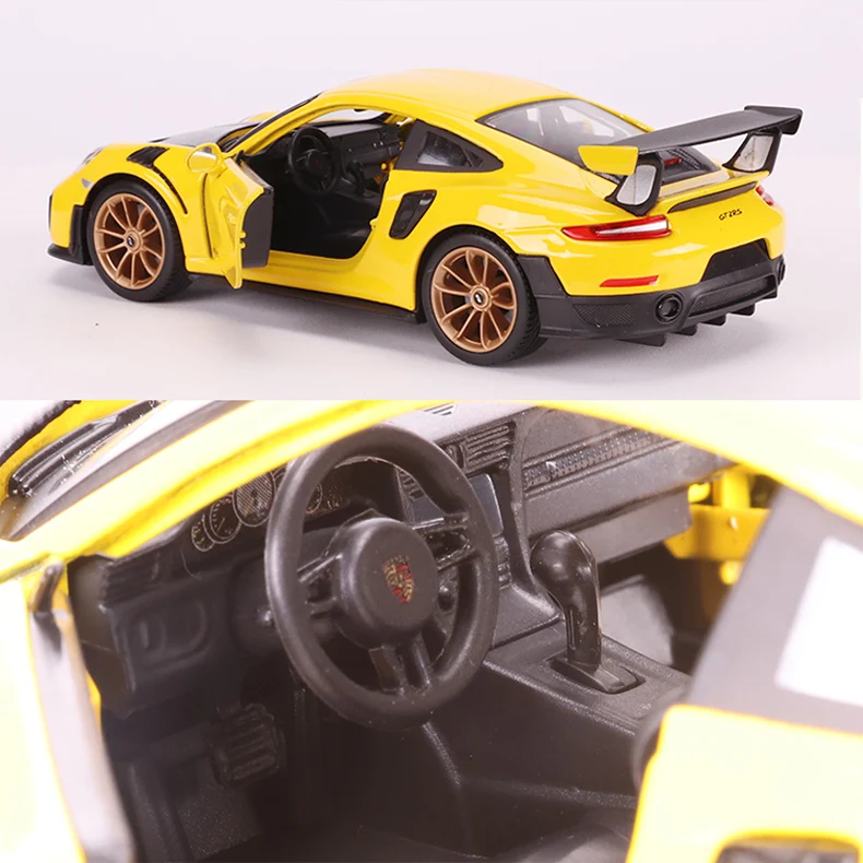 Maisto, 1/24, 1:24,, Porsche, 911, GTS, RS, суперкар, спортивный гоночный автомобиль, литая под давлением, модель, игрушка для детей, для мальчиков и девочек