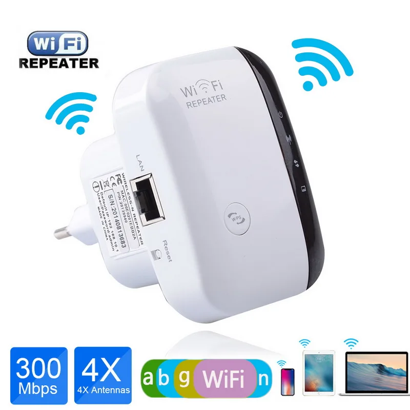 WiFi усилитель удлинитель 300 Мбит/с беспроводной Wi Fi сигнала 802.11n