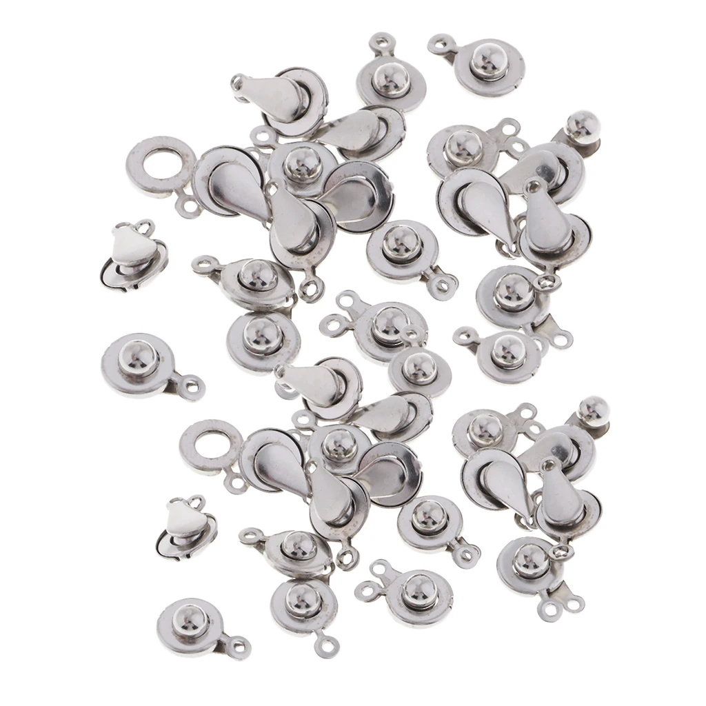 20 штук крепежная деталь кнопки застежка набор сделай сам для Цепочки и ожерелья