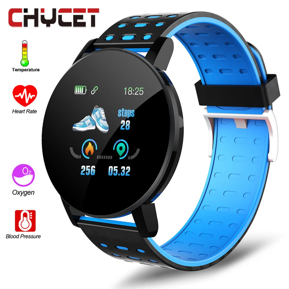

CHYCET 2021 Fitness Bracelet Blood Pressure Measurement Smart Band Fitness Tracker Watch Women Men Heart Rate Monitor Smartband