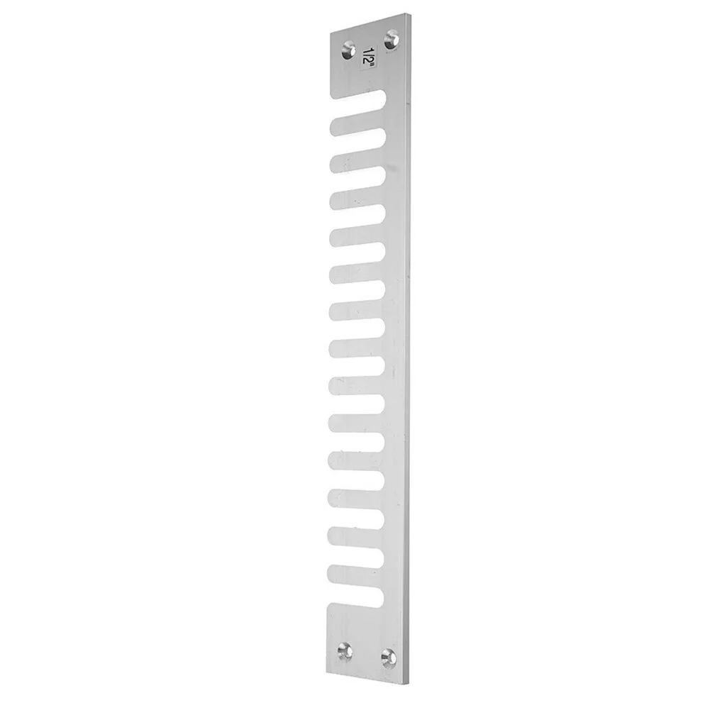 

12 Inch Home Silver Practical Tenoner Accurate Woodworking Tool Pitch Dovetail Template Easy Operate Aluminium Alloy Industrial