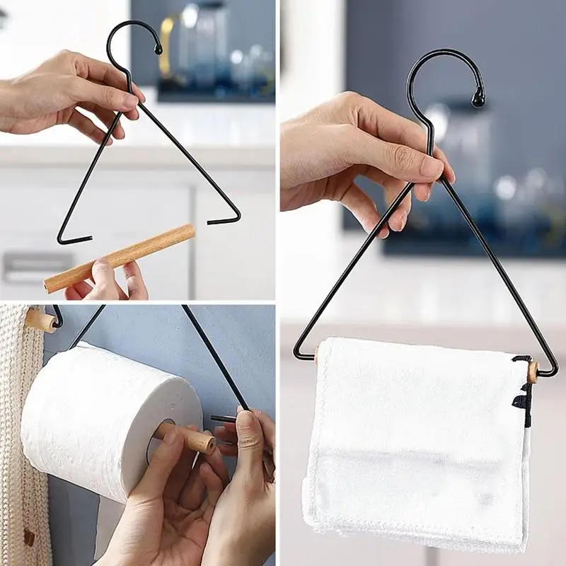 Простая вешалка для полотенец рулонной бумаги полка тарелок съемная подставка