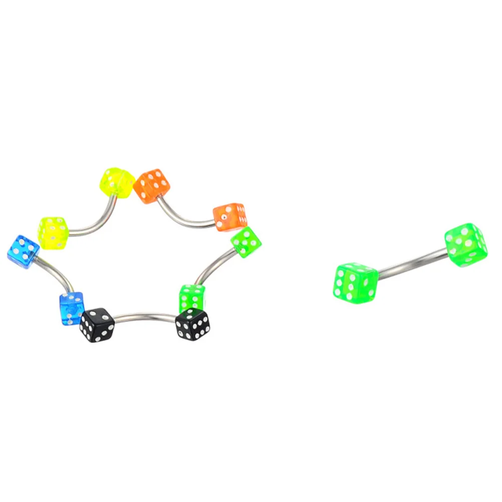 Шаровая штанга из нержавеющей стали и акрила для пирсинга бровей носа кольцо