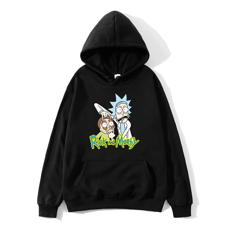 2019 новый бренд Рик Морти с капюшоном Мужские и женские толстовки хлопок капюшон +