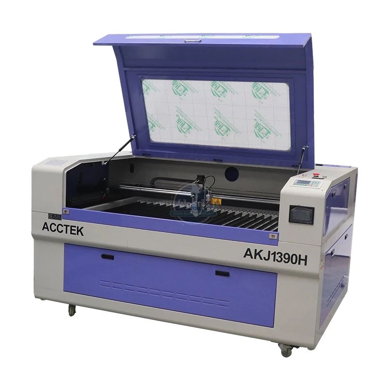 

AccTek 1390 CO2 машина для смешанной лазерной резки Reci 130 Вт 150 Вт, лазерная машина для резки металла, неметаллической нержавеющей стали для продажи