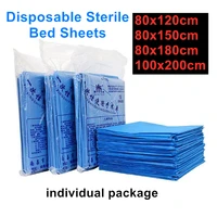 waterproof massage table covers tattoo bed sheets sterile blue spa hotel bed cover anti oil pigment individual package 10 sheets
