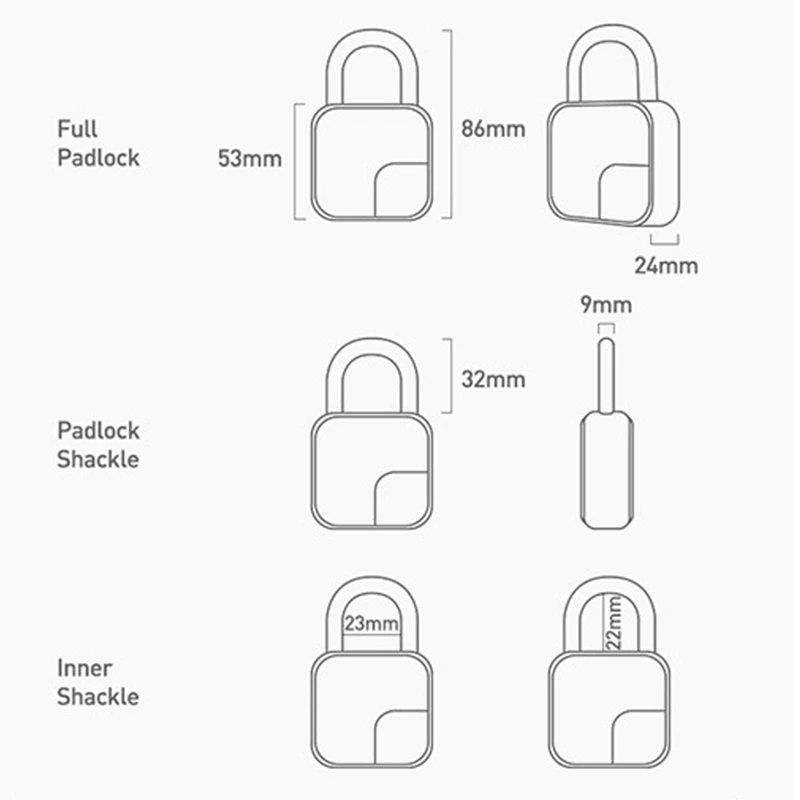 USB Smart Fingerprint Lock with Cover Rechargeable IP65 Waterproof Avoid Cloning for Locker Door Luggage Backpack | Безопасность и