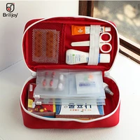 brilljoy new travel portable medipak first aid kit medicine package sort out home traveling storage bags organizers bag