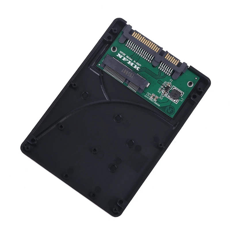 7 мм mSATA SSD до 2 5 дюймов SATA адаптер Корпус конвертер пластиковая коробка для