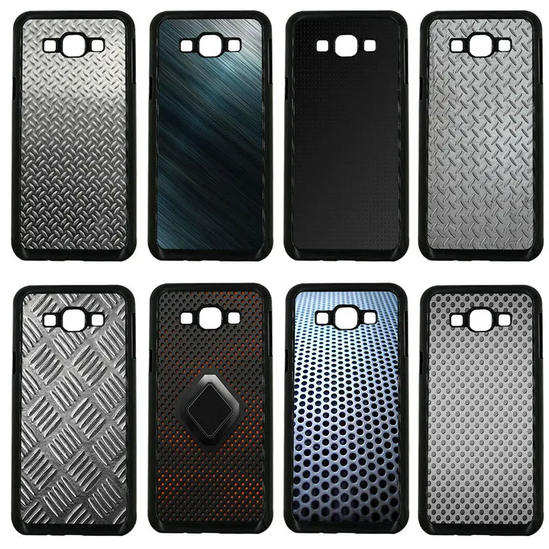 Чехол для сотового телефона металлический зернистый твердый пластиковый